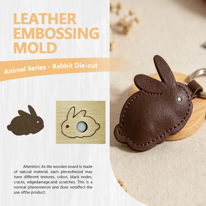 Leatherwork Knife - Rabbit Shape Durable Recyclable One-Piece Leather