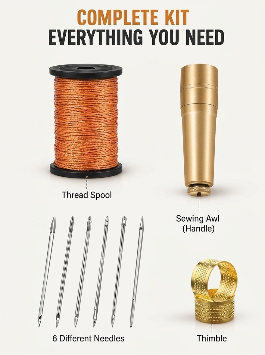 Leather Stitching Tool, Hand S - Leatherwork Wallet recension och pris