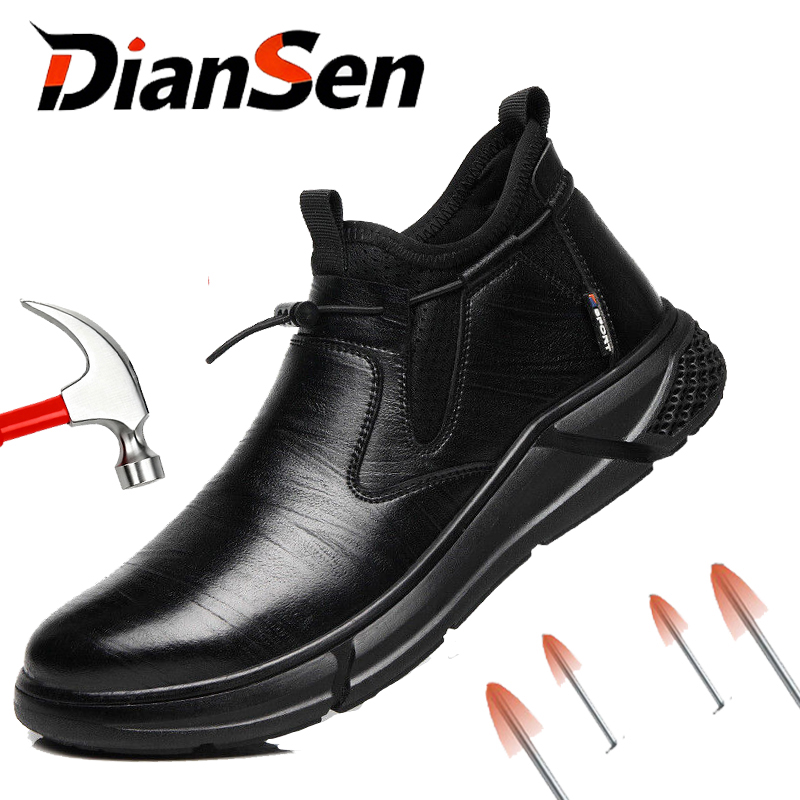 Men Safety Shoes Anti-Smash St - Leather Work Fabric recension och pris