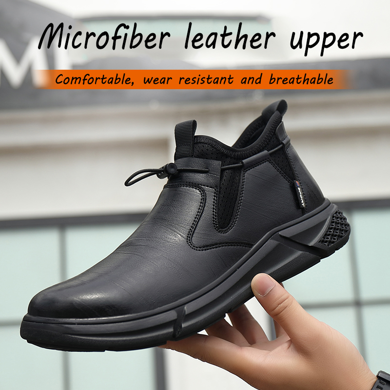 Men Safety Shoes Anti-Smash St - Leather Work Fabric recension och pris