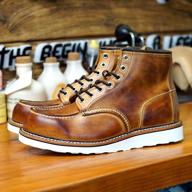 Men Retro Distressed Real Leat - Leatherwork Boots recension och pris