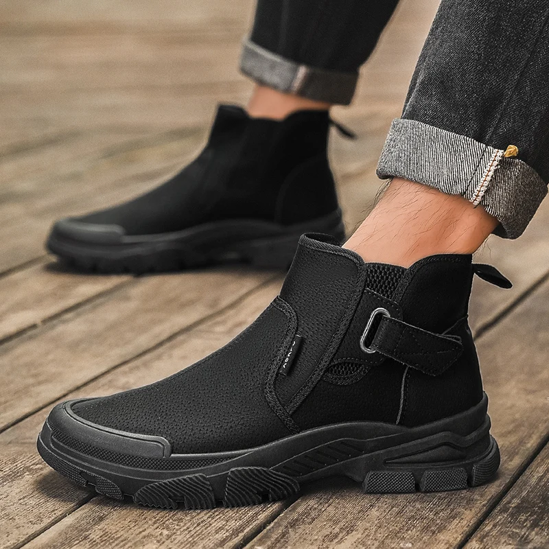 Autumn Winter Men's Ankle Boot - Leatherwork Boots recension och pris