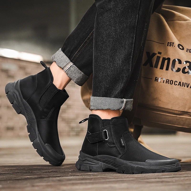 Autumn Winter Men's Ankle Boot - Leatherwork Boots recension och pris
