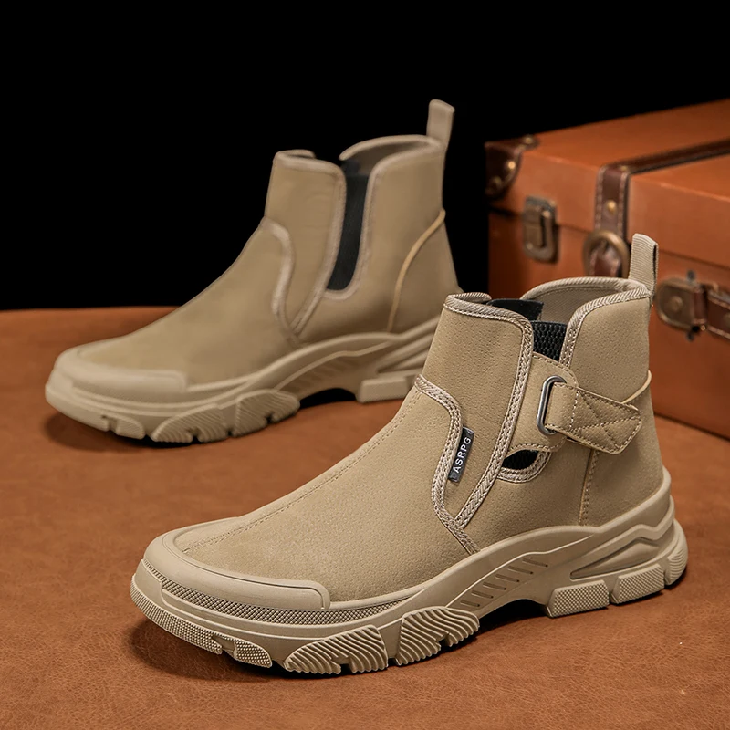 Autumn Winter Men's Ankle Boot - Leatherwork Boots recension och pris
