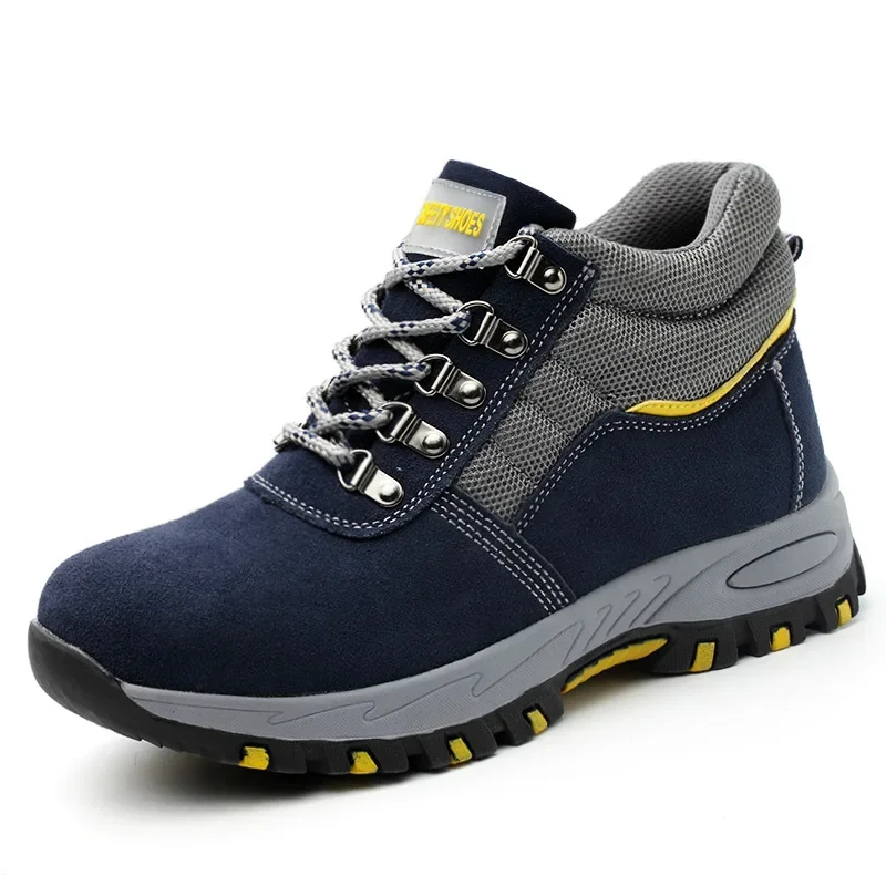 High Quality Men Safety Boots  - Leather Work Fabric recension och pris