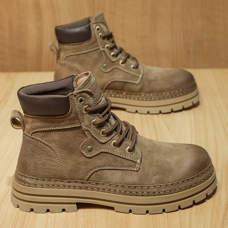 Men's Fashion Spring Platform  - Leather Work Fabric recension och pris