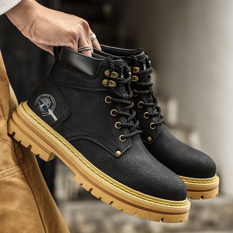 Fashion Men Boots Spring Comfo - Leatherwork Boots recension och pris
