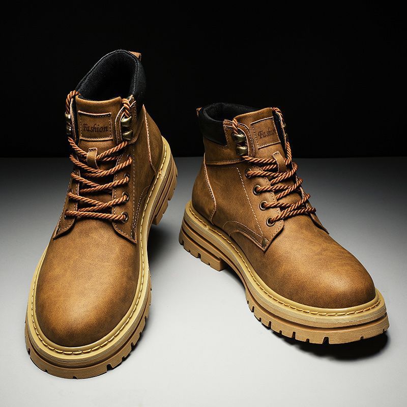 Fashion Men Boots Spring Comfo - Leatherwork Boots recension och pris