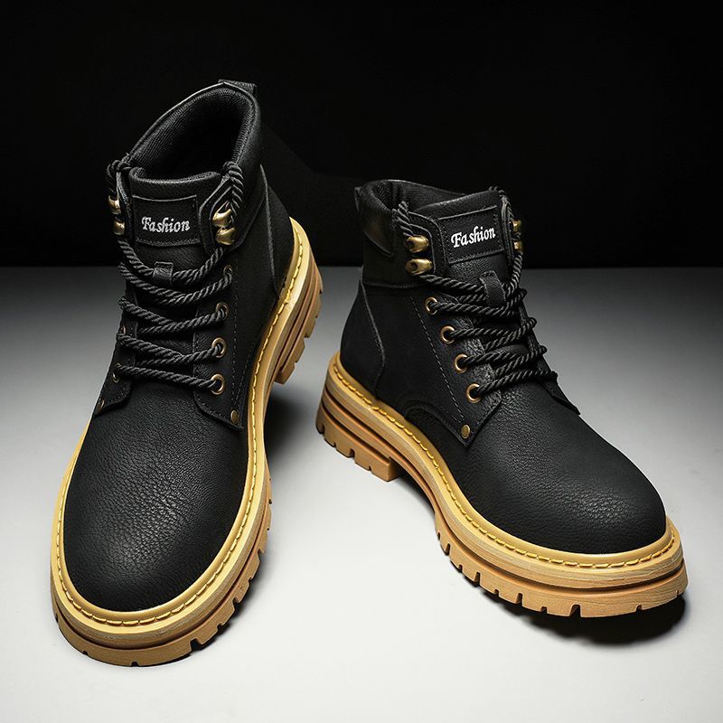 Fashion Men Boots Spring Comfo - Leatherwork Boots recension och pris