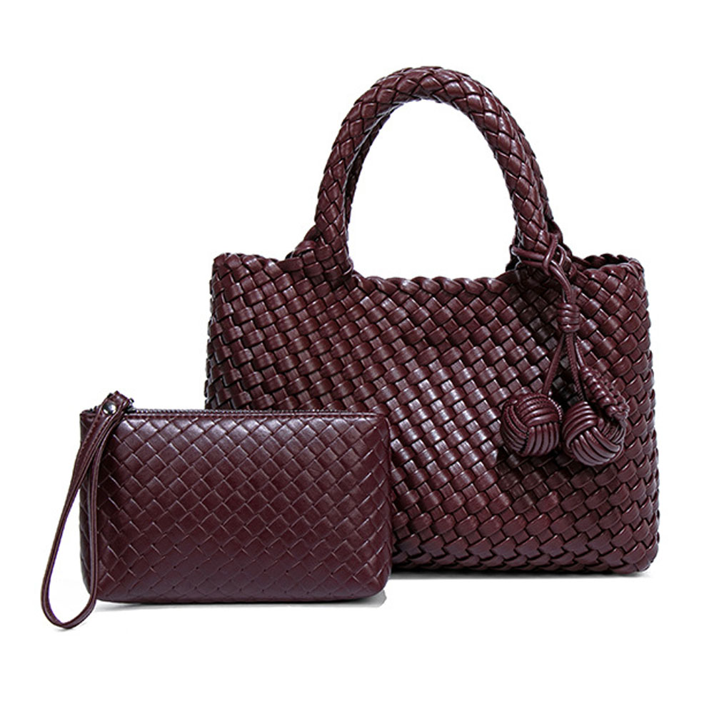 Woven Shopper Bag Fashionable  - Leatherwork Wallet recension och pris