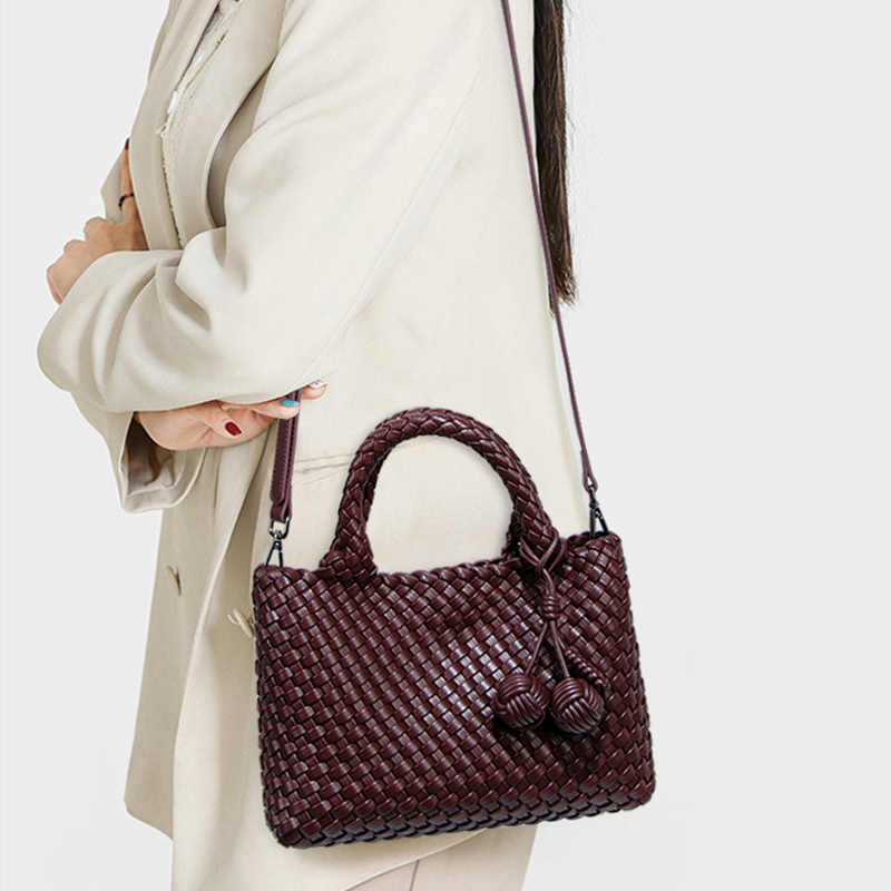 Woven Shopper Bag Fashionable  - Leatherwork Wallet recension och pris