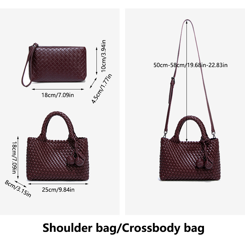 Woven Shopper Bag Fashionable  - Leatherwork Wallet recension och pris