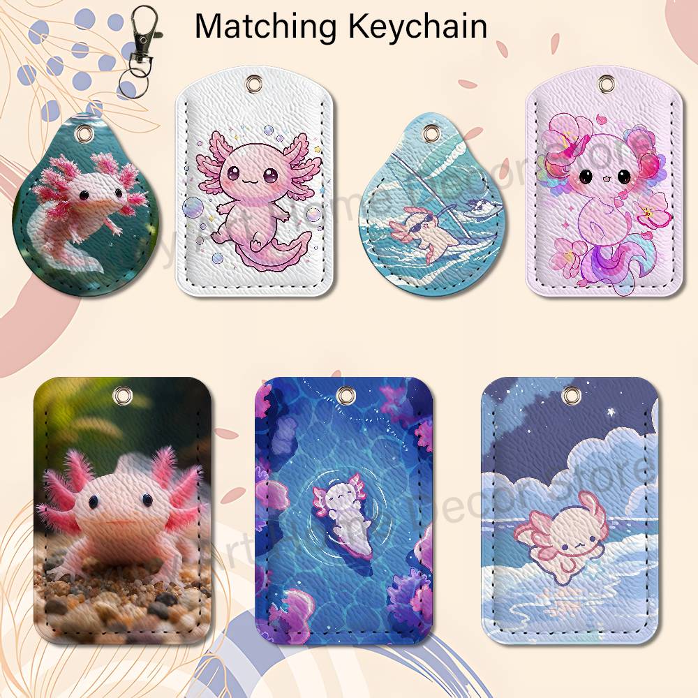 Cute pink A-Axolotl Cartoon Ho - Leather Work Leather recension och pris