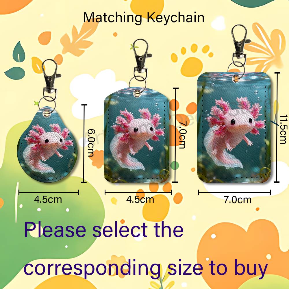 Cute pink A-Axolotl Cartoon Ho - Leather Work Leather recension och pris