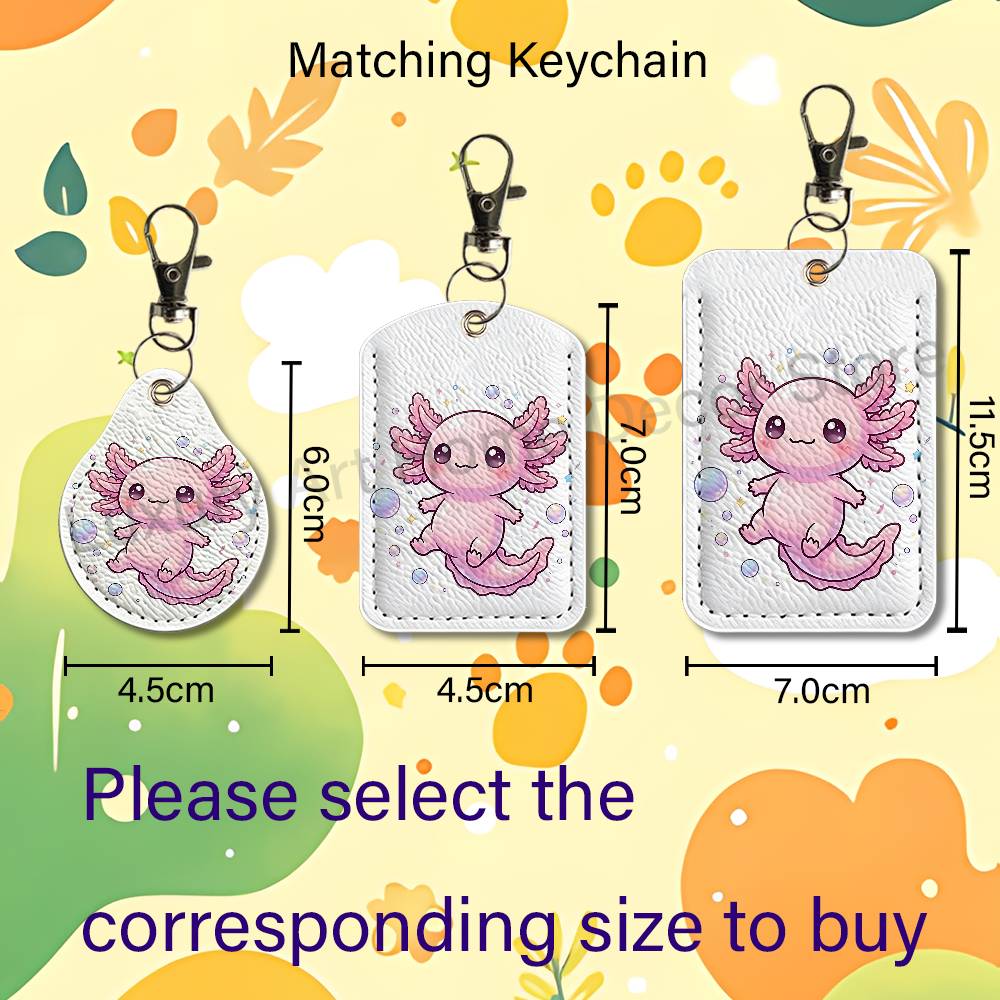 Cute pink A-Axolotl Cartoon Ho - Leather Work Leather recension och pris