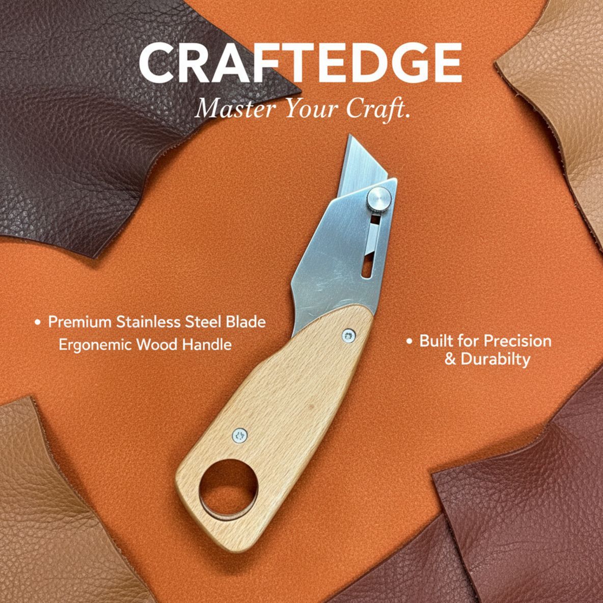 Professional Trapezoid Leather - Leatherwork Knife recension och pris
