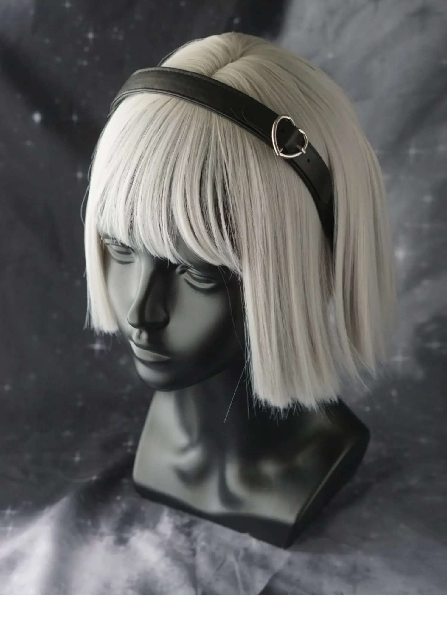 Gothic Leather bucket Headband - Leatherwork Pony recension och pris