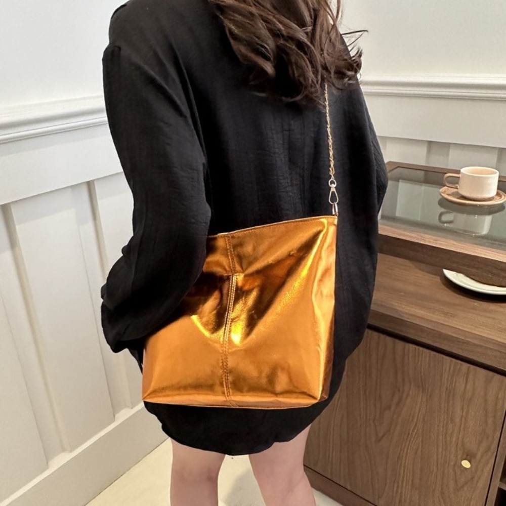 Retro Shiny PU Leather Tote Ba - Leatherwork Wallet recension och pris