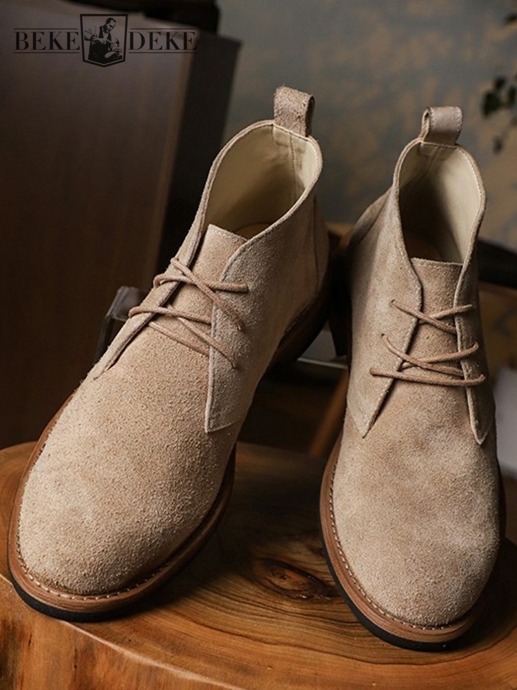 Fashion Versatile Male Lace-Up - Leatherwork Boots recension och pris