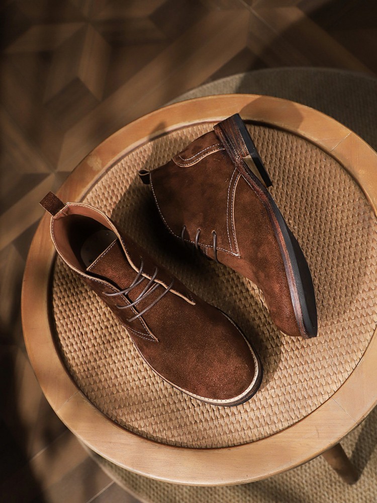 Fashion Versatile Male Lace-Up - Leatherwork Boots recension och pris